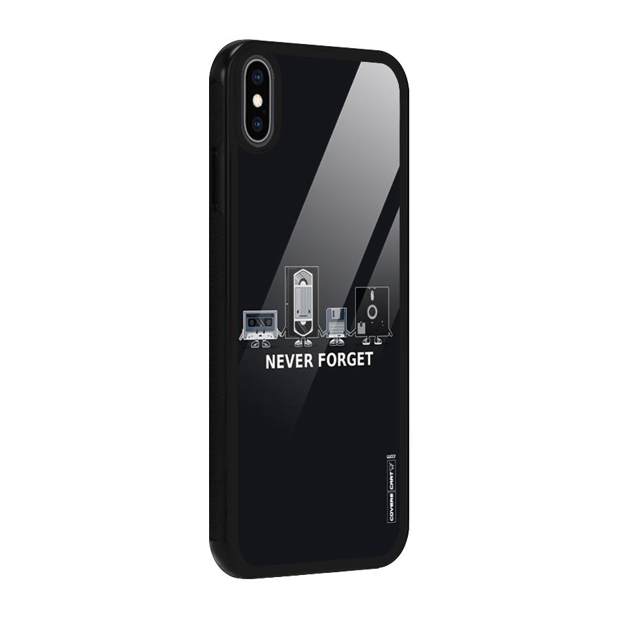 Never Forget Glass Back Case for iPhone XS Max