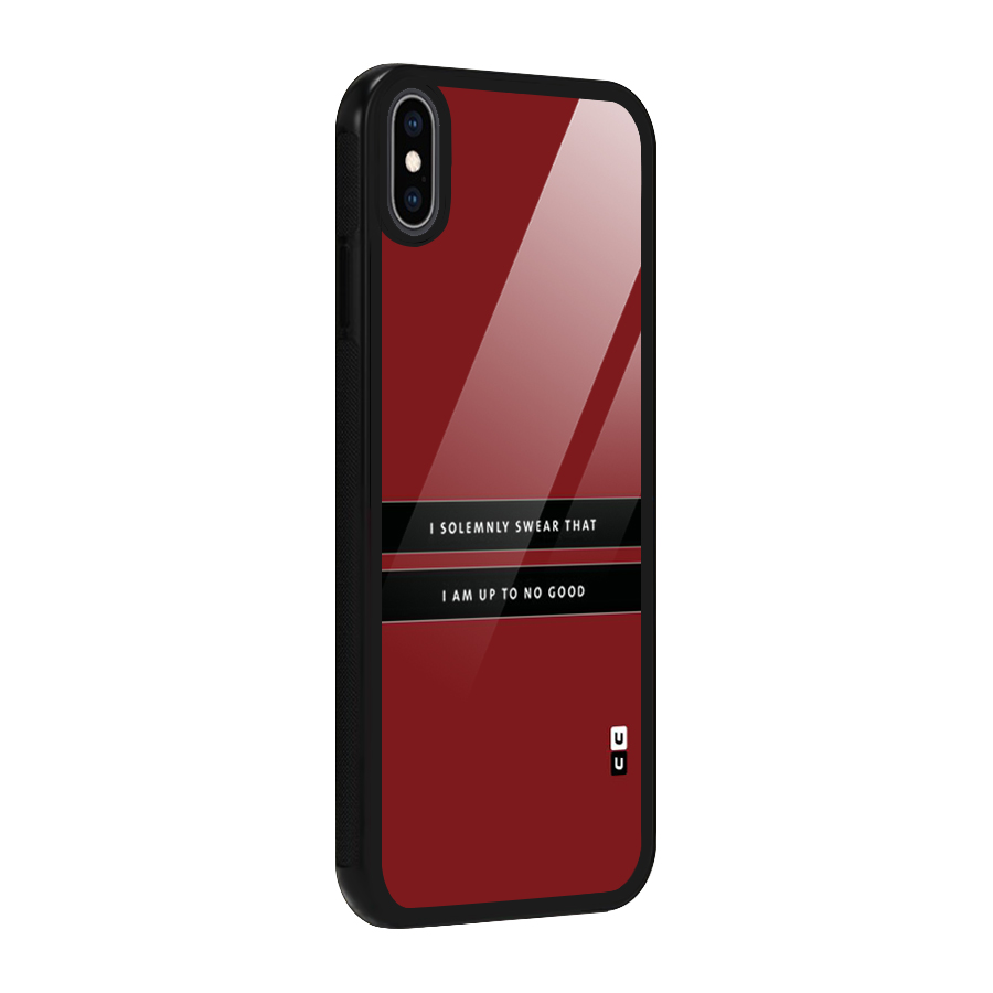 No Good Swear Glass Back Case for iPhone XS Max