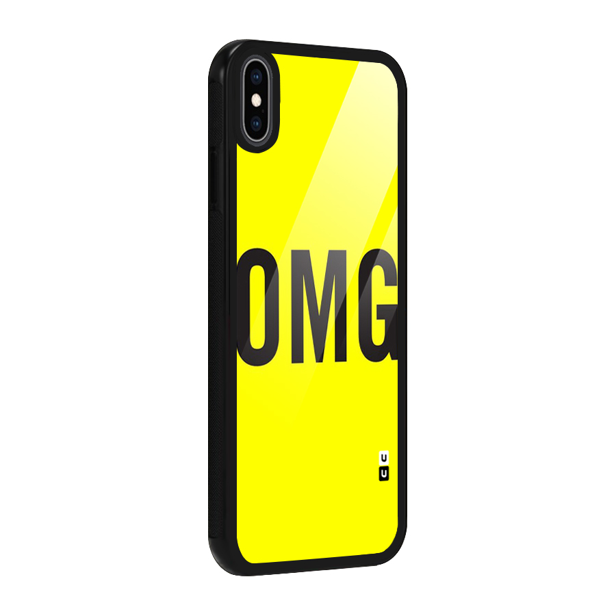 Oh My God Glass Back Case for iPhone XS Max