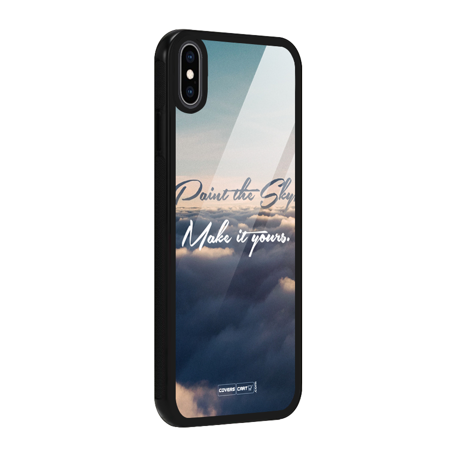 Paint the Sky Glass Back Case for iPhone XS Max