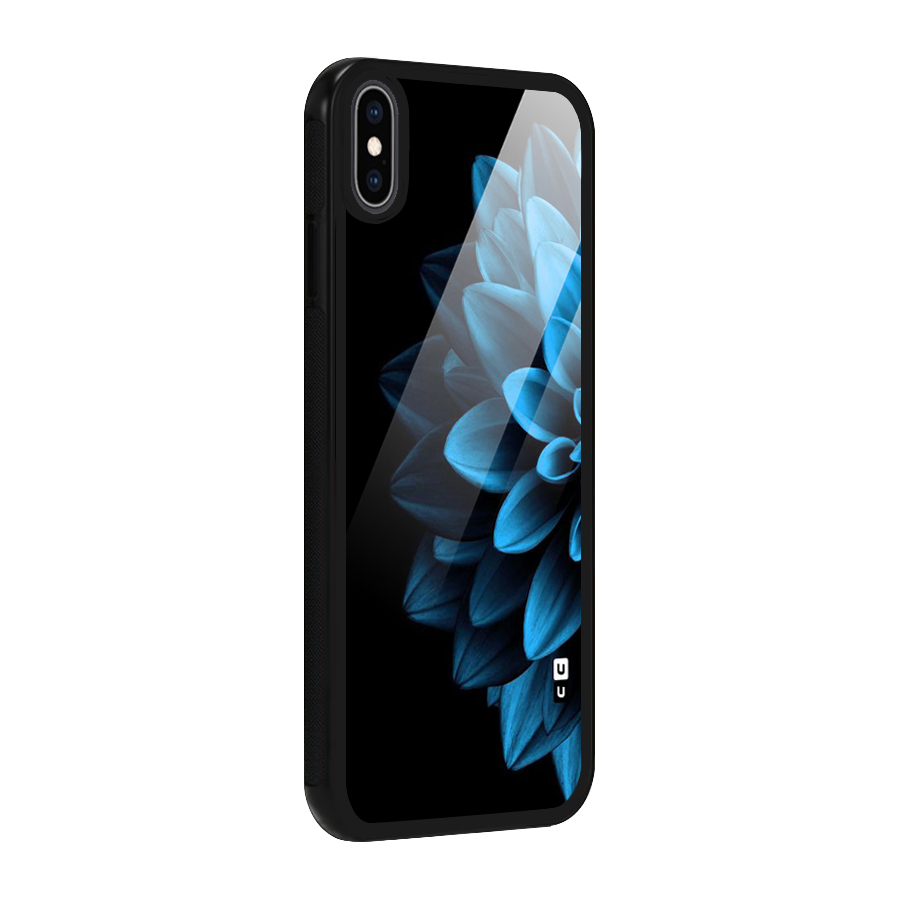 Petals In Blue Glass Back Case for iPhone XS Max