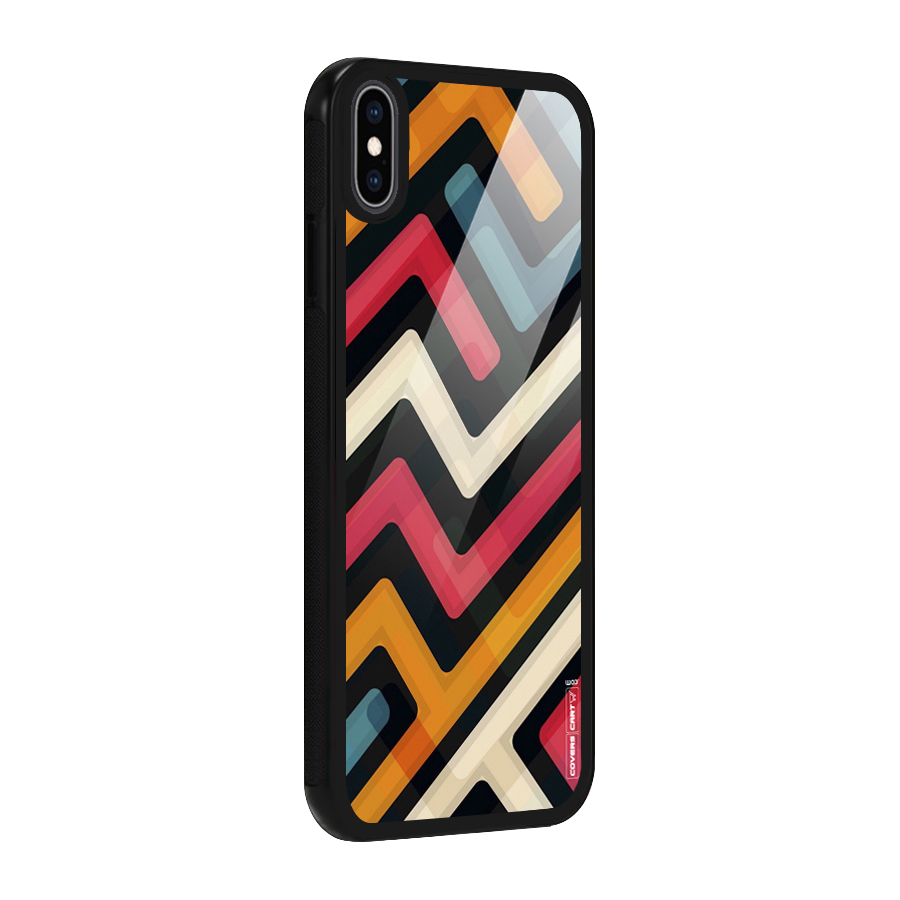 Pipelines Glass Back Case for iPhone XS Max