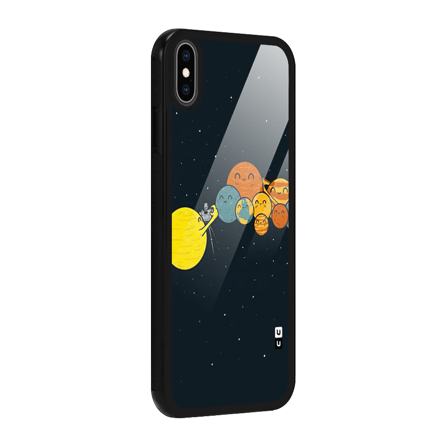 Planet Family Glass Back Case for iPhone XS Max