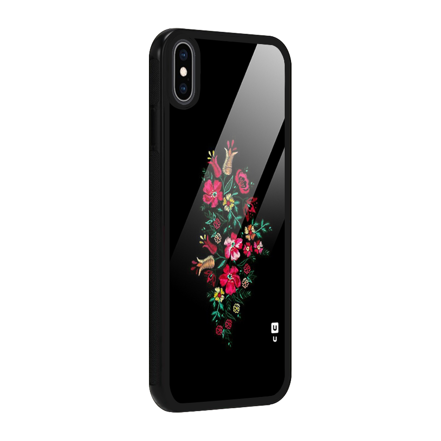 Pretty Allure Flower Glass Back Case for iPhone XS Max