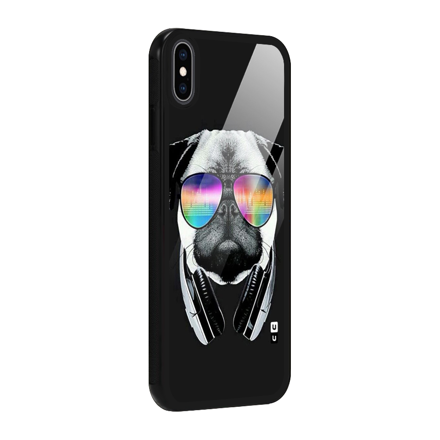 Rainbow Dog Swag Glass Back Case for iPhone XS Max