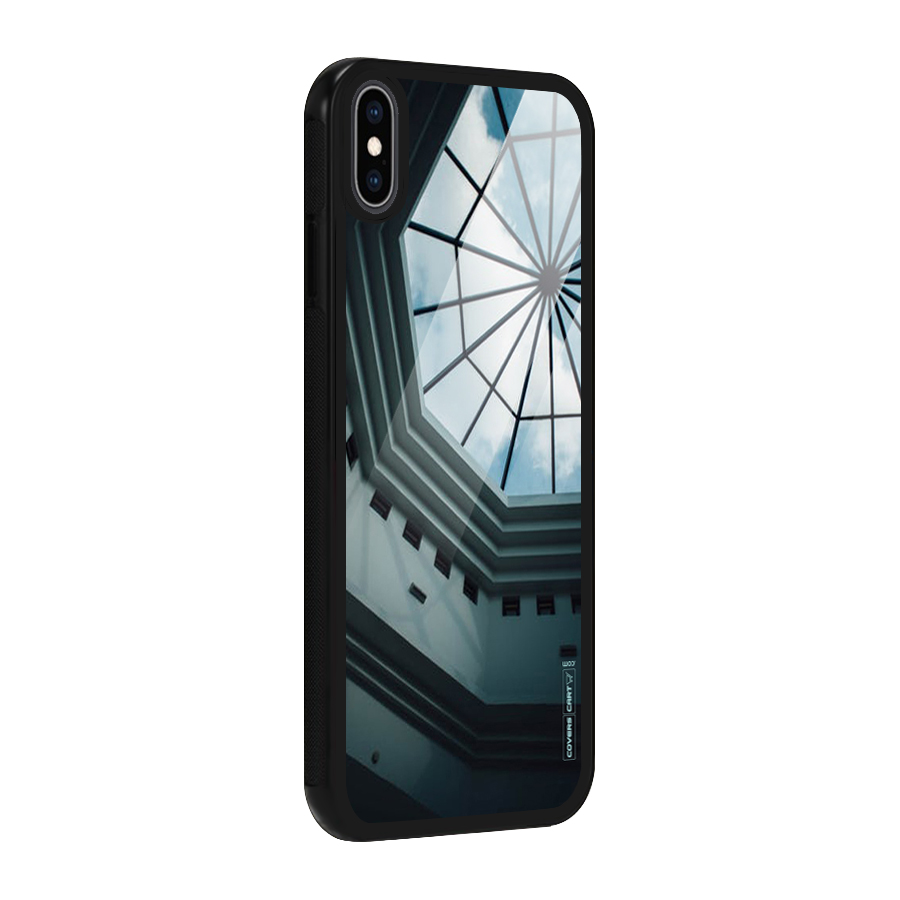 Rooftop Perspective Glass Back Case for iPhone XS Max