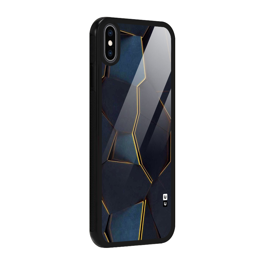 Royal Abstract Glass Back Case for iPhone XS Max