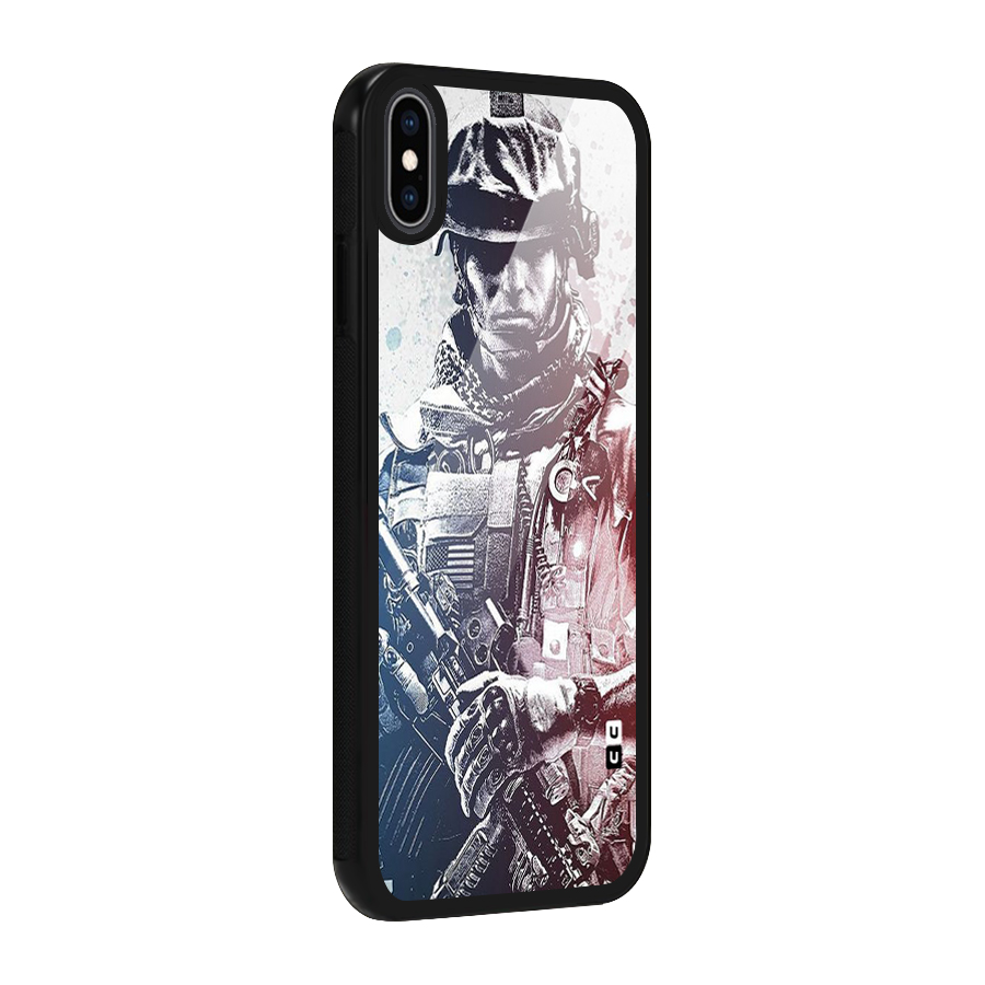 Saviour Glass Back Case for iPhone XS Max
