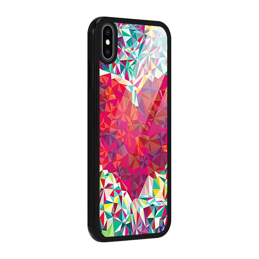 Scrumbled Heart Glass Back Case for iPhone XS Max