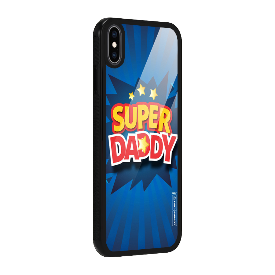 Super Daddy Glass Back Case for iPhone XS Max