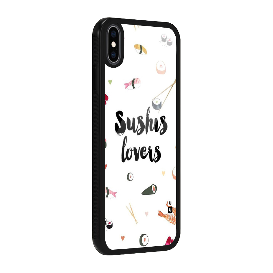 Sushi Lovers Glass Back Case for iPhone XS Max