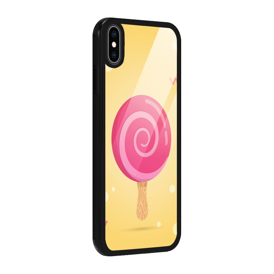 Swirl Ice Cream Glass Back Case for iPhone XS Max