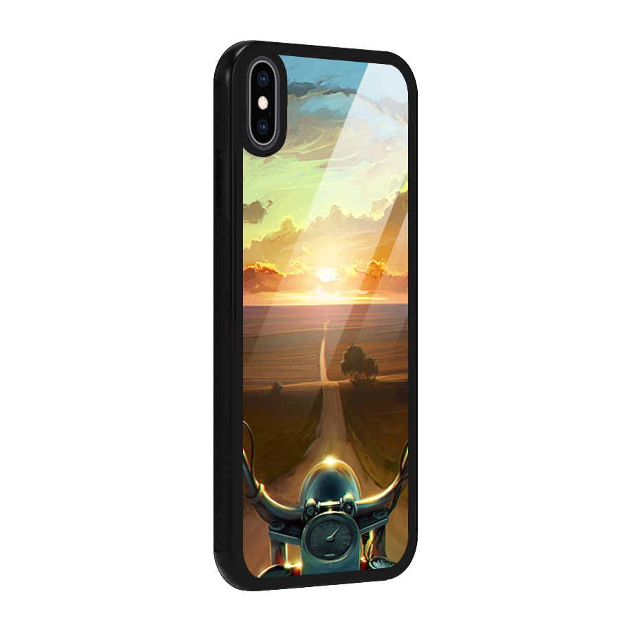 The Long Ride Glass Back Case for iPhone XS Max