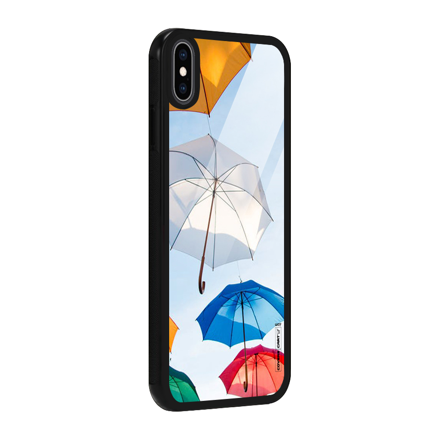 Umbrella Sky Glass Back Case for iPhone XS Max