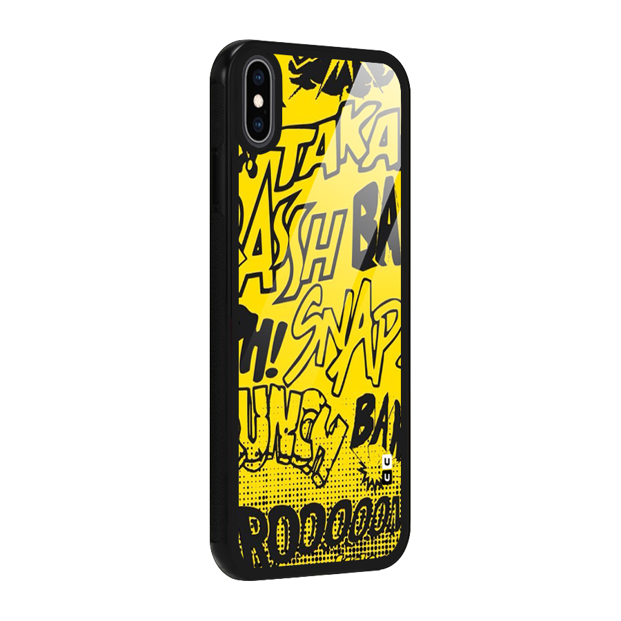 Vroom Snap Glass Back Case for iPhone XS Max