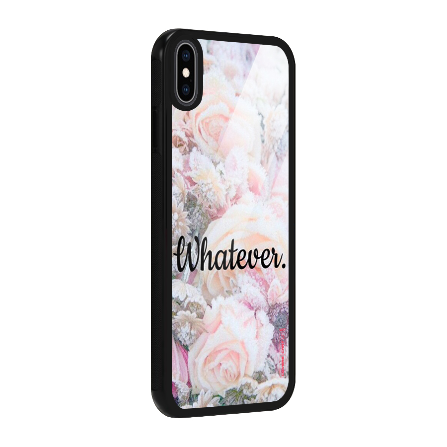 Whatever Glass Back Case for iPhone XS Max
