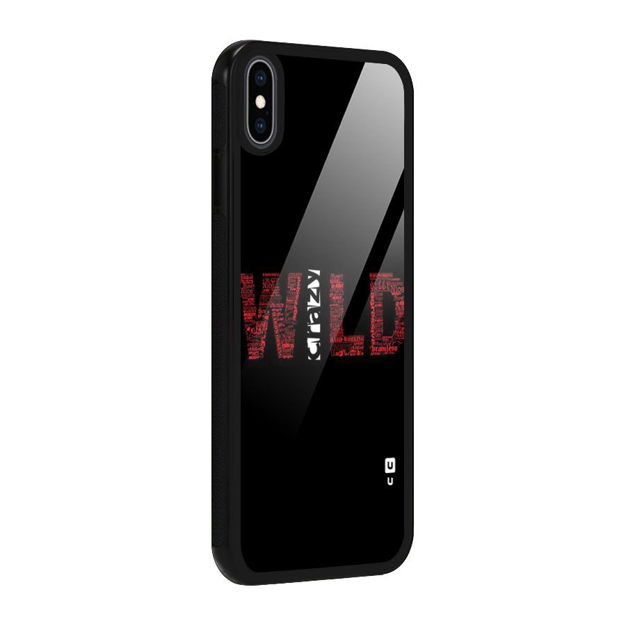 Wild Crazy Glass Back Case for iPhone XS Max