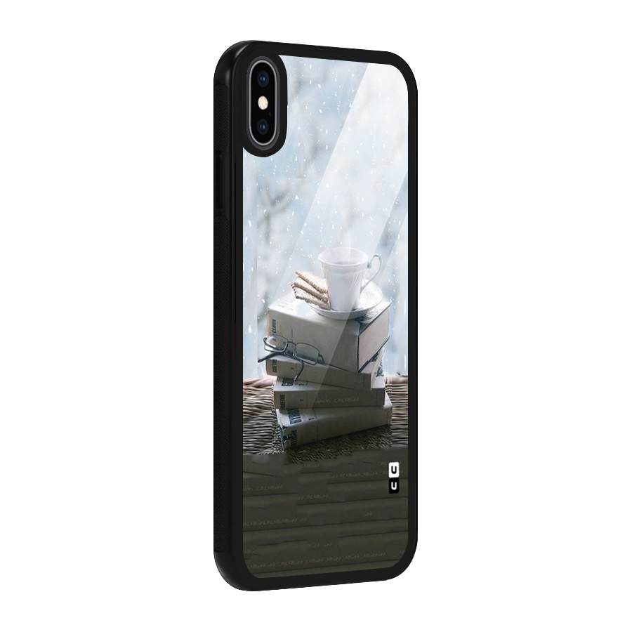 Winter Reads Glass Back Case for iPhone XS Max