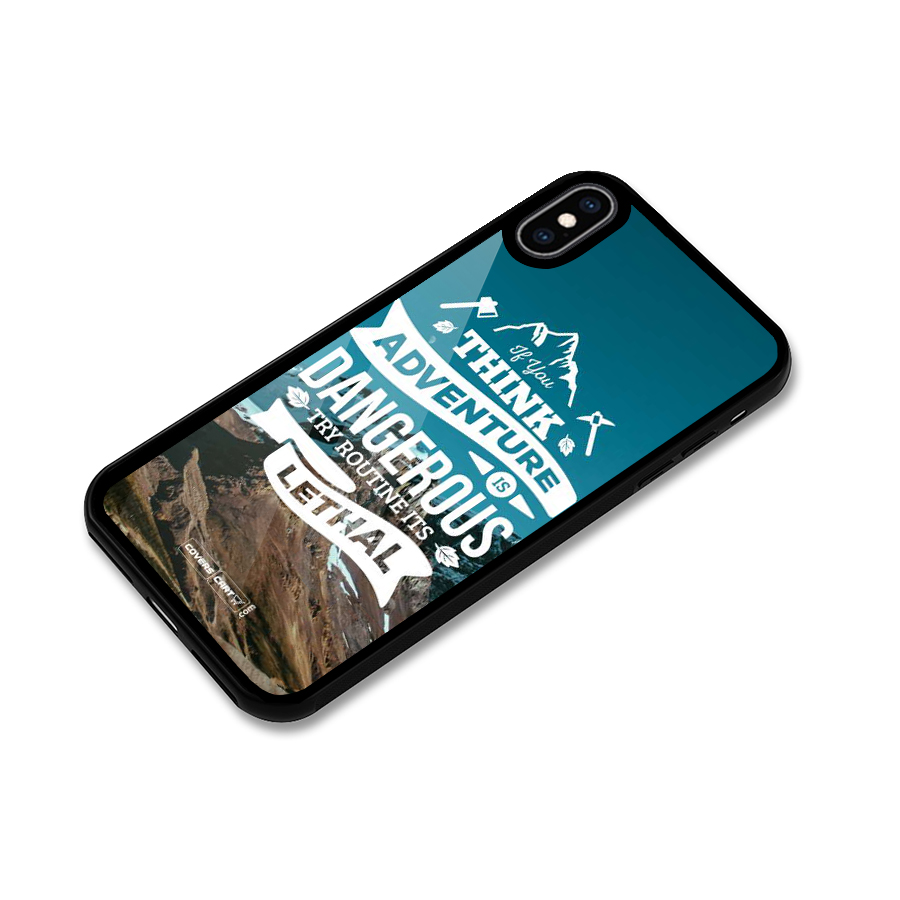 Adventure Dangerous Lethal Glass Back Case for iPhone XS Max