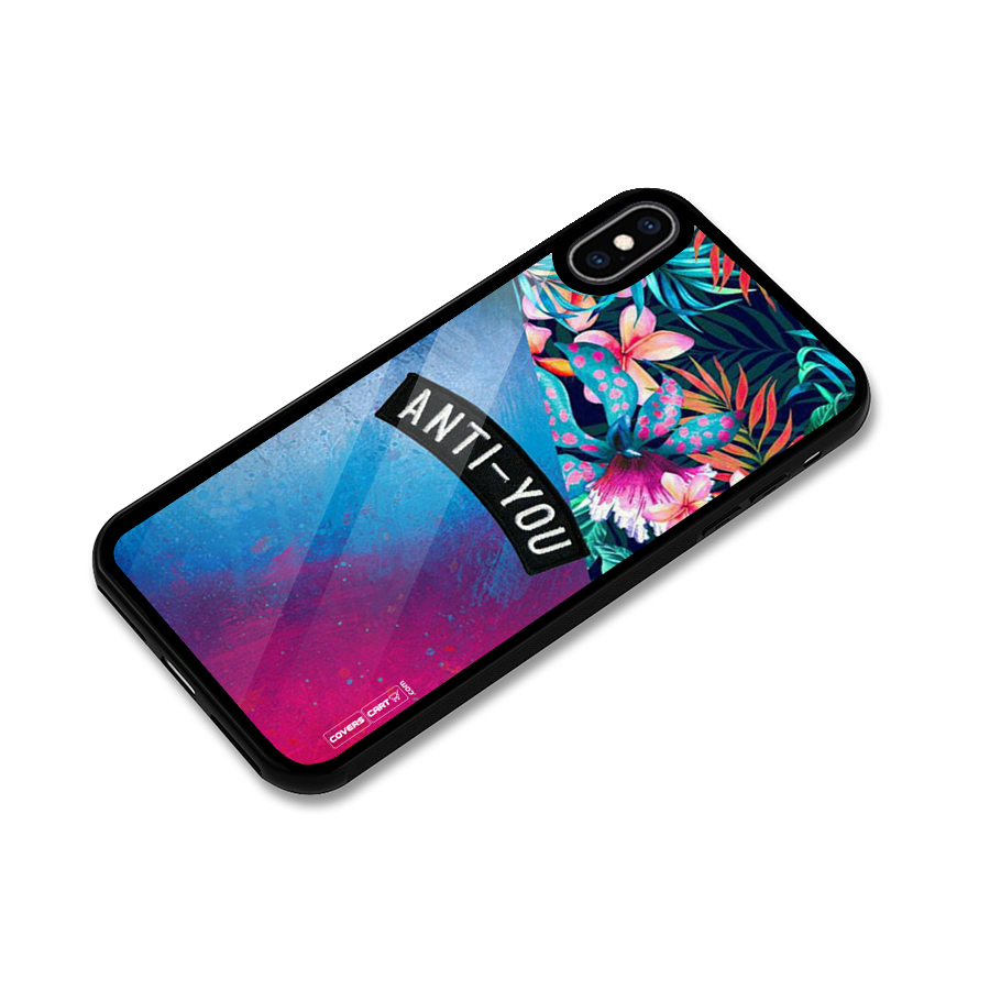 Anti You Glass Back Case for iPhone XS Max