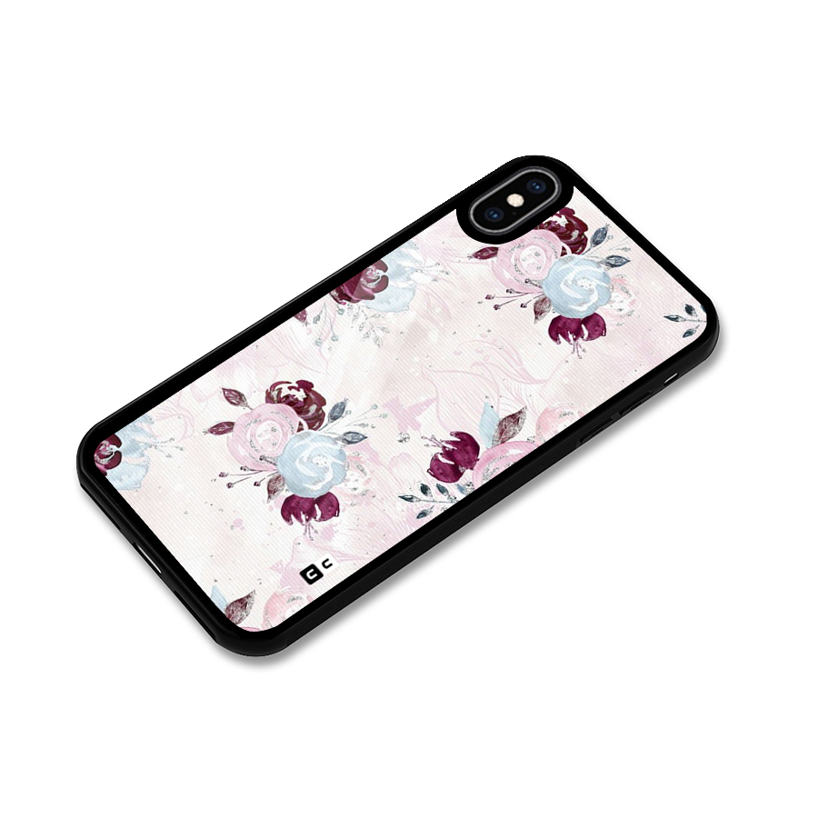 Artsy Florasy Glass Back Case for iPhone XS Max