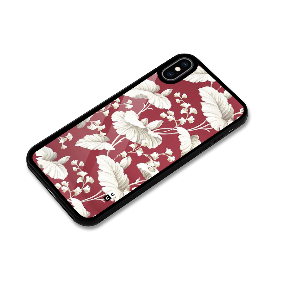 Beautiful Petals Glass Back Case for iPhone XS Max