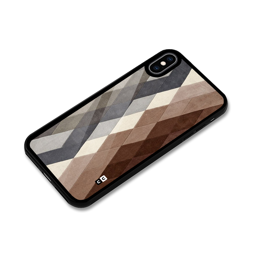 Beautiful Shades Of Diamonds Glass Back Case for iPhone XS Max