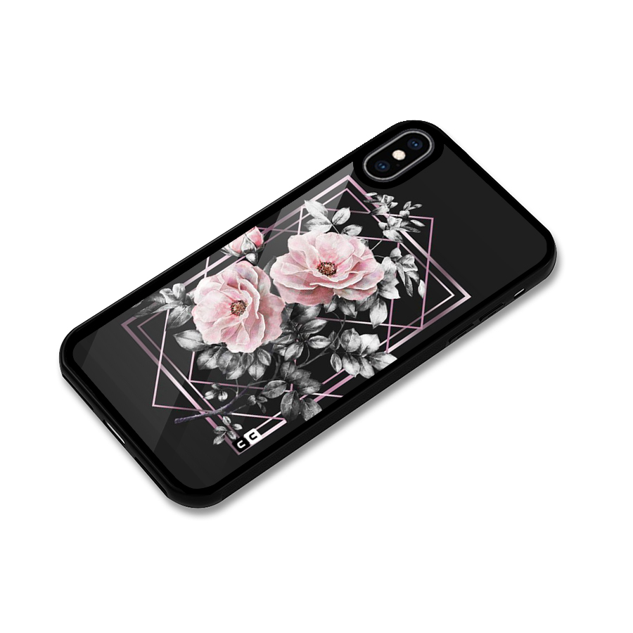 Beguilling Pink Floral Glass Back Case for iPhone XS Max