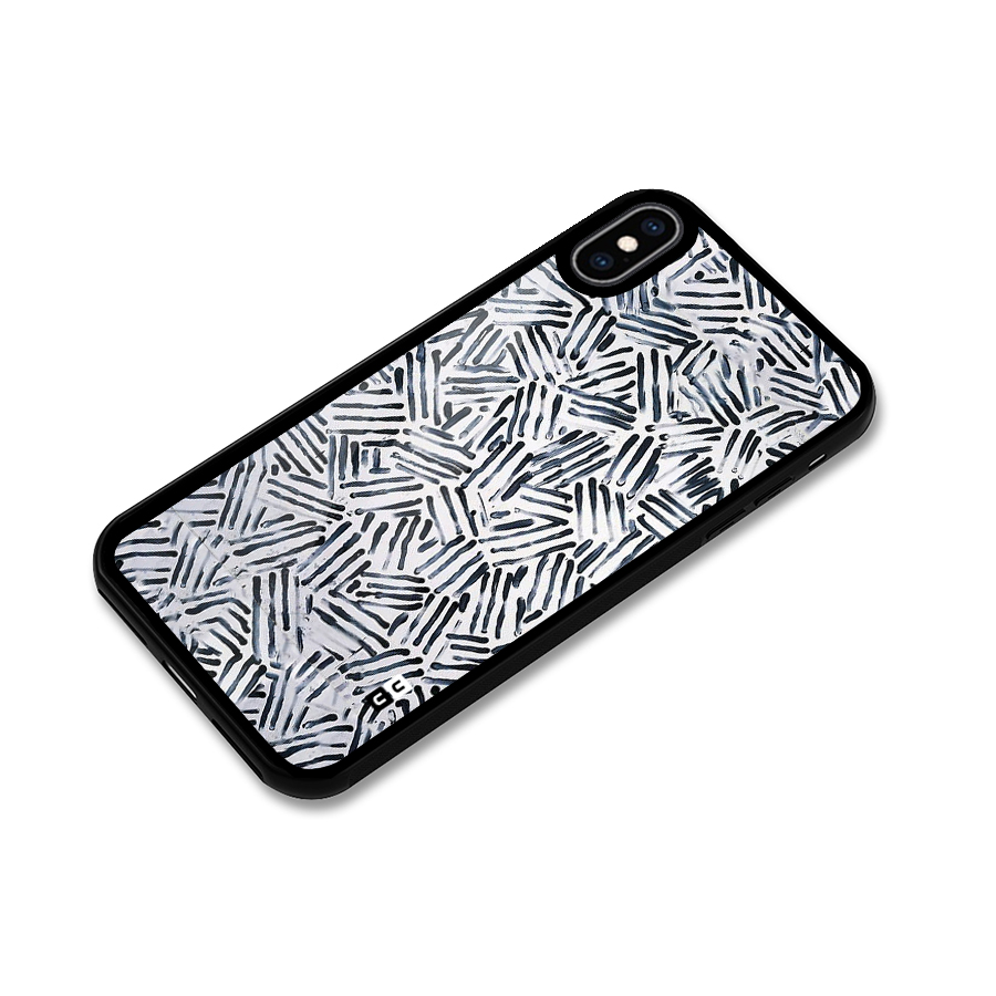 Black Tiny Uneven Glass Back Case for iPhone XS Max