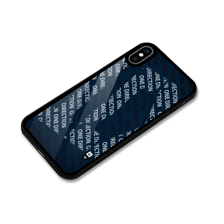 Blue Way Glass Back Case for iPhone XS Max