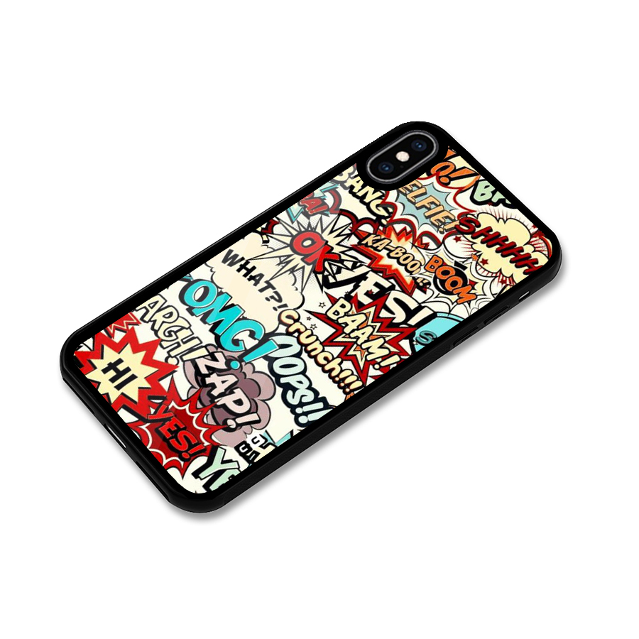 Boom Zap Glass Back Case for iPhone XS Max