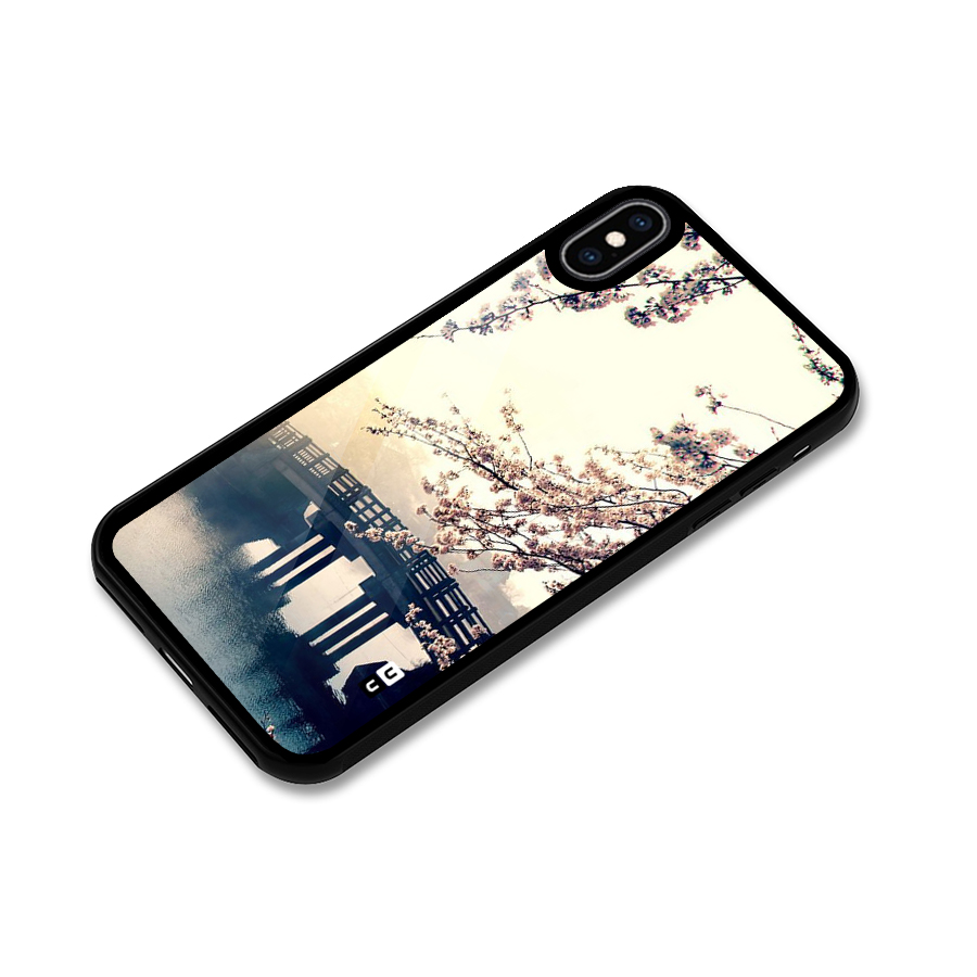 Bridge Blossom Glass Back Case for iPhone XS Max