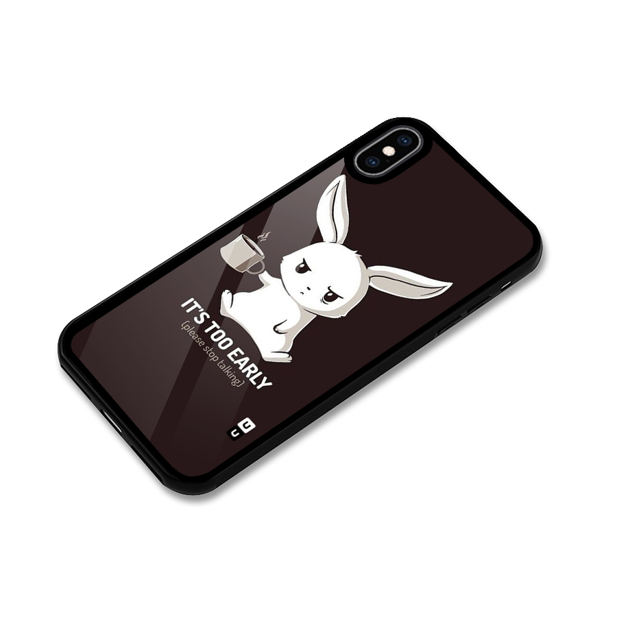 Bunny Early Glass Back Case for iPhone XS Max