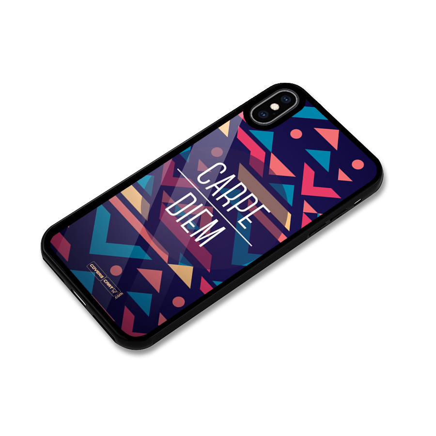 Carpe Diem Glass Back Case for iPhone XS Max