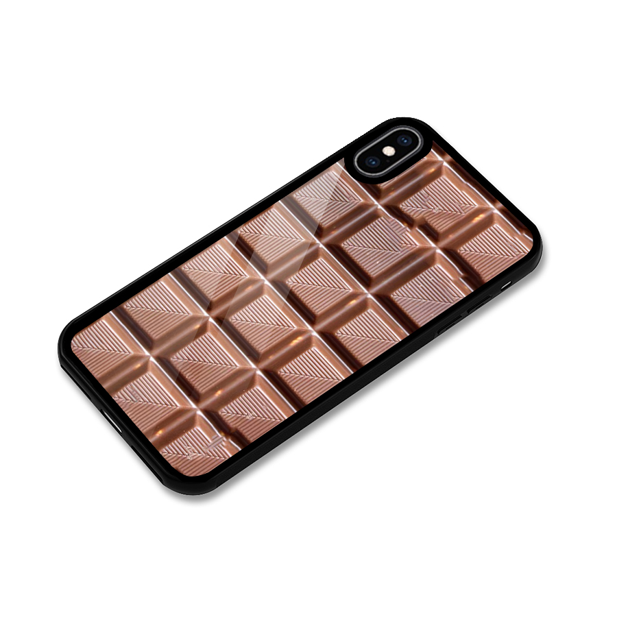 Chocolate Tiles Glass Back Case for iPhone XS Max