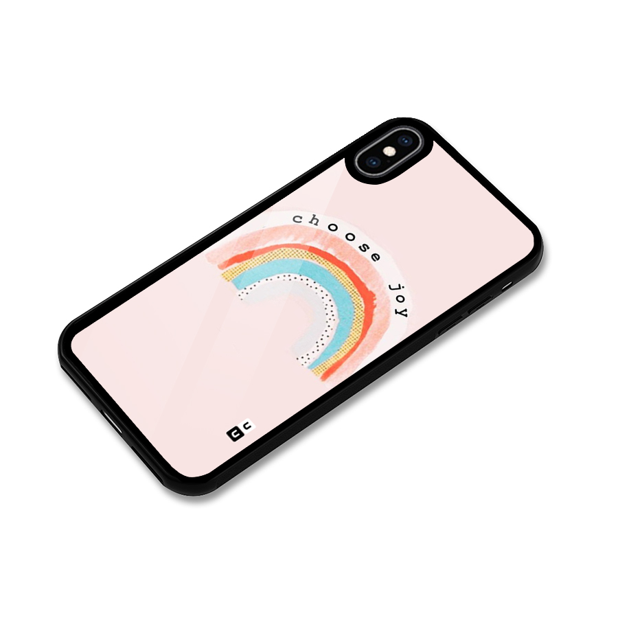 Choose Joy Glass Back Case for iPhone XS Max