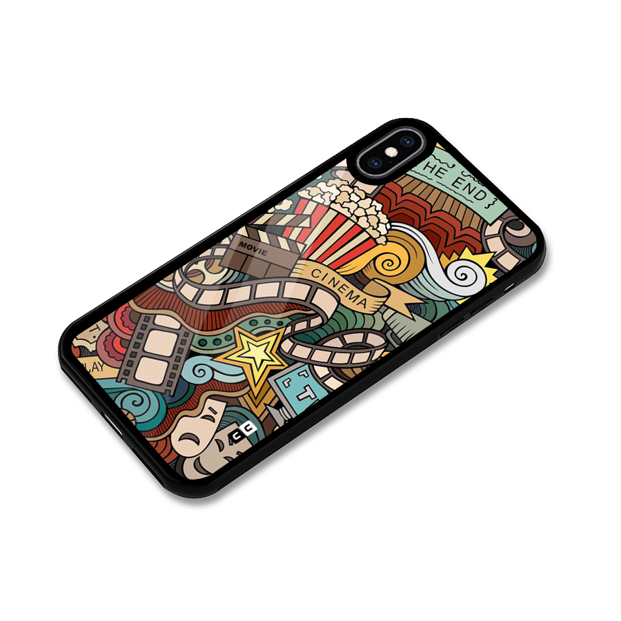 Cinematic Design Glass Back Case for iPhone XS Max