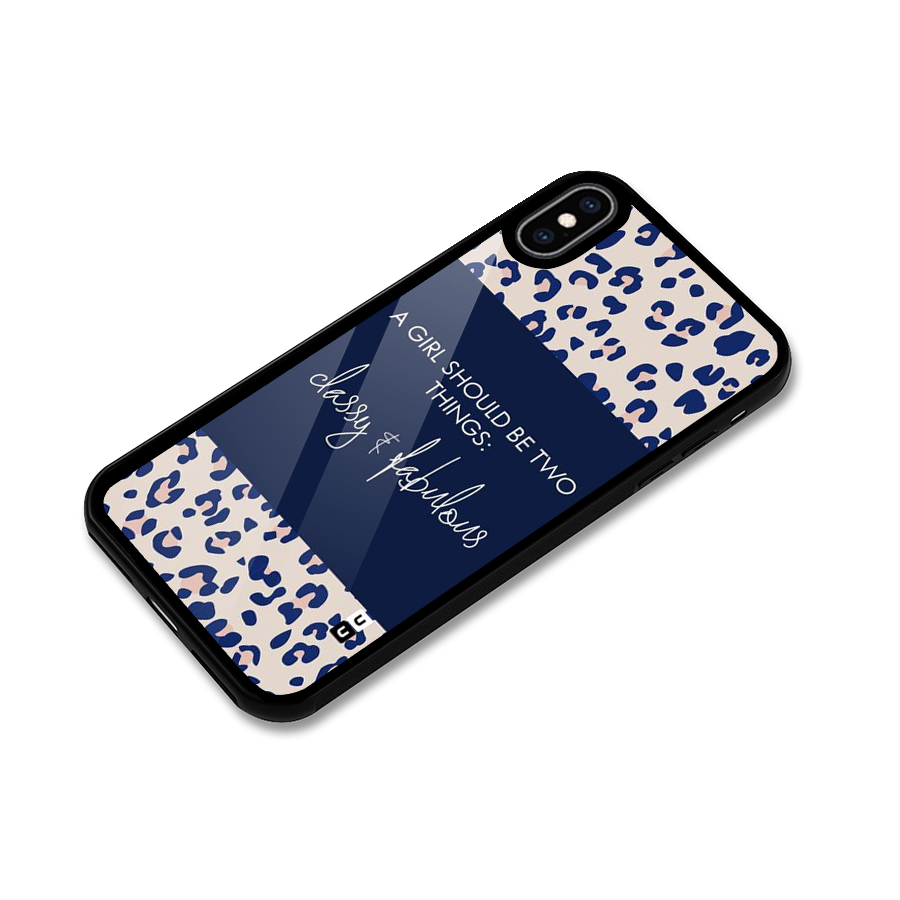 Classy and Fabulous Glass Back Case for iPhone XS Max