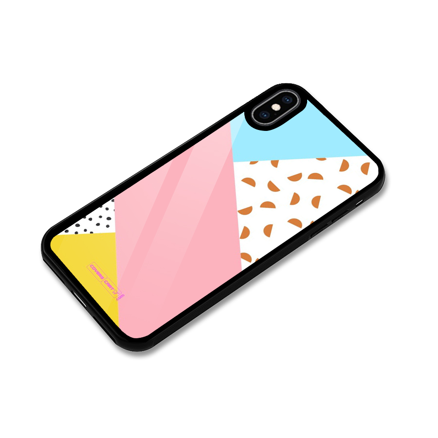 Colorful Abstract Glass Back Case for iPhone XS Max
