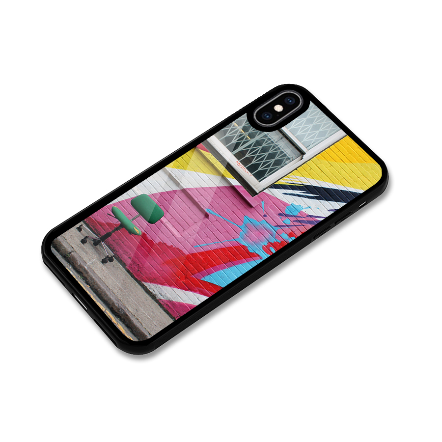 Creative Wall Art Glass Back Case for iPhone XS Max