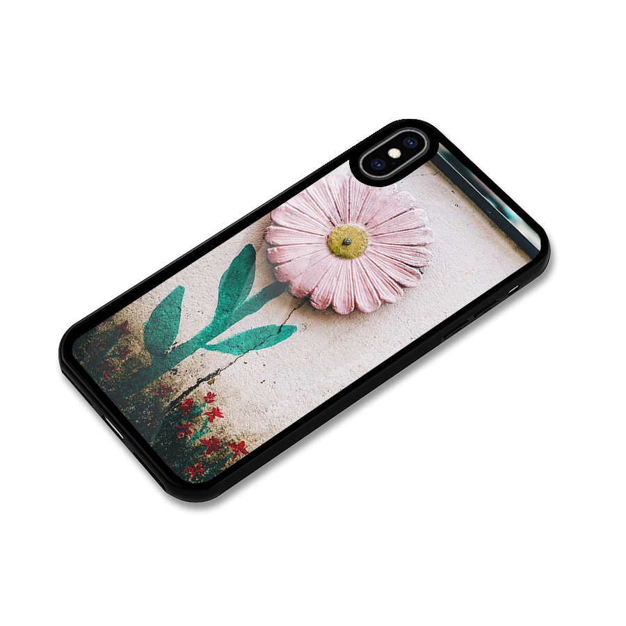 Creativity Flower Glass Back Case for iPhone XS Max
