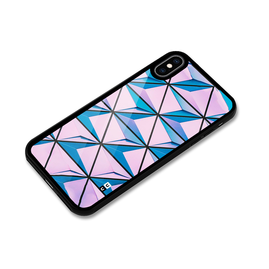 Crystal Abstract Glass Back Case for iPhone XS Max