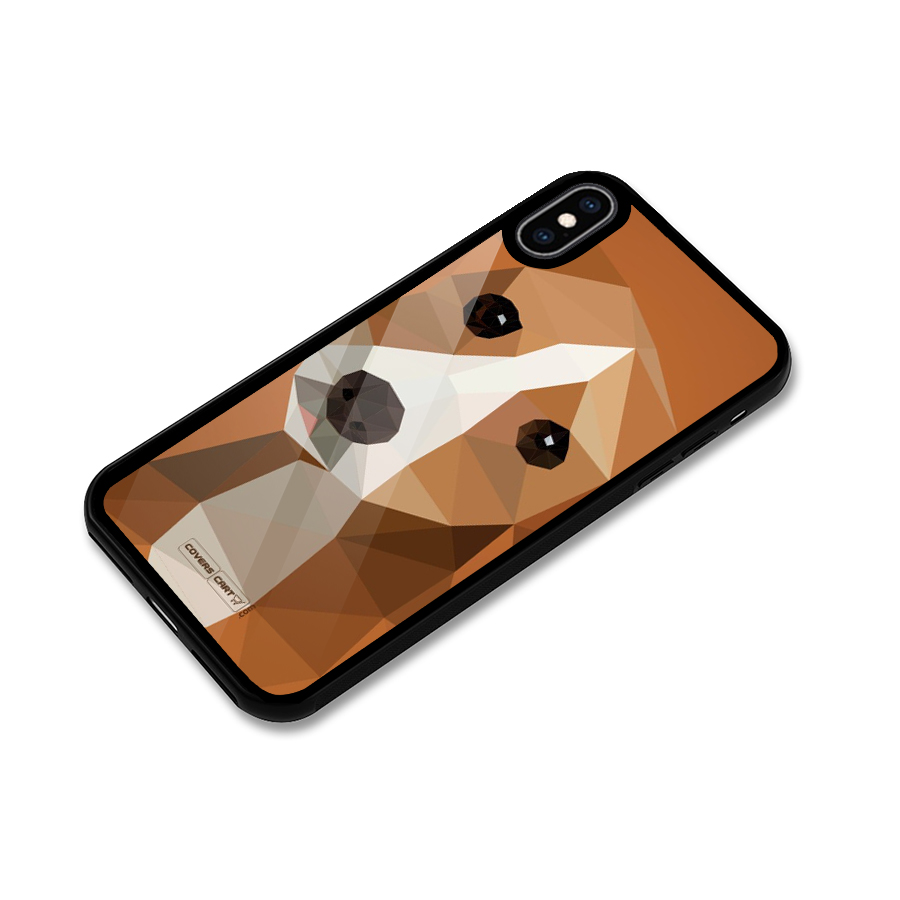 Cute Dog Glass Back Case for iPhone XS Max