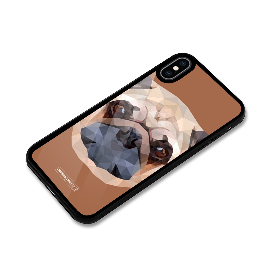 Cute Pug Glass Back Case for iPhone XS Max