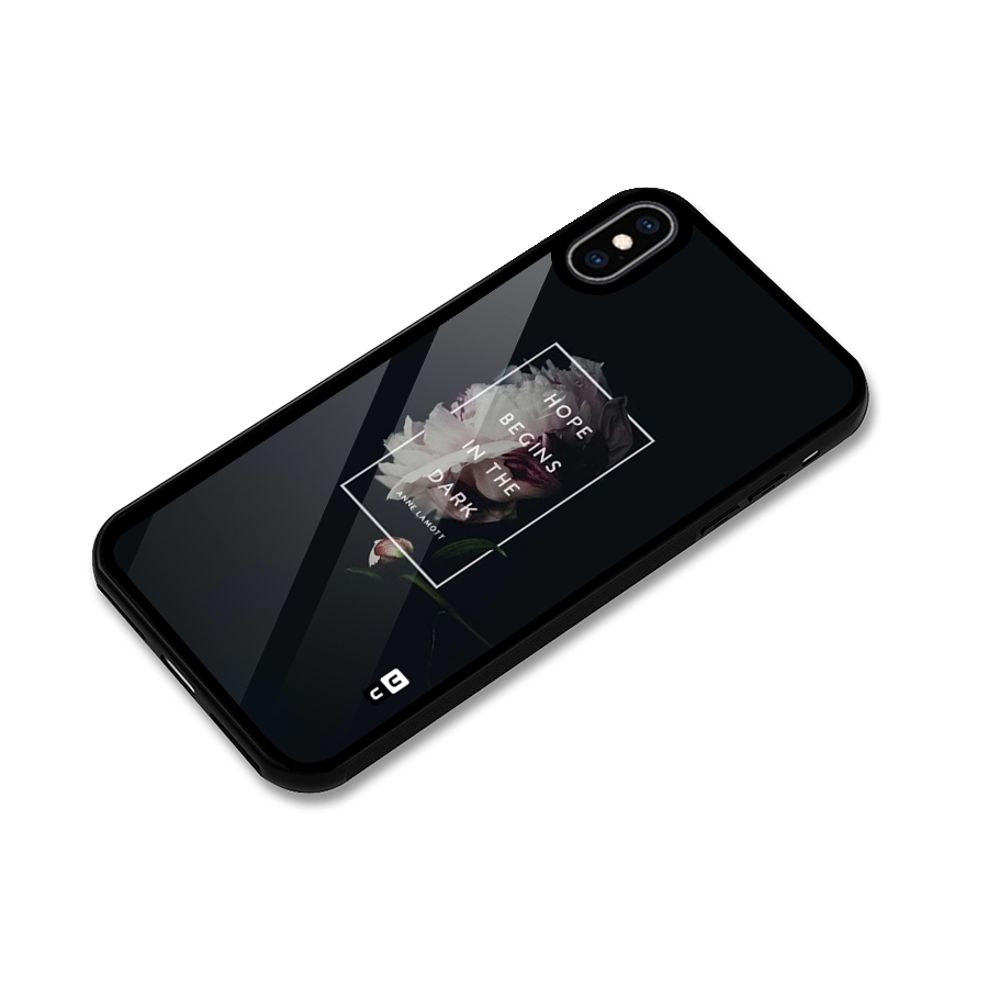 Dark Hope Glass Back Case for iPhone XS Max