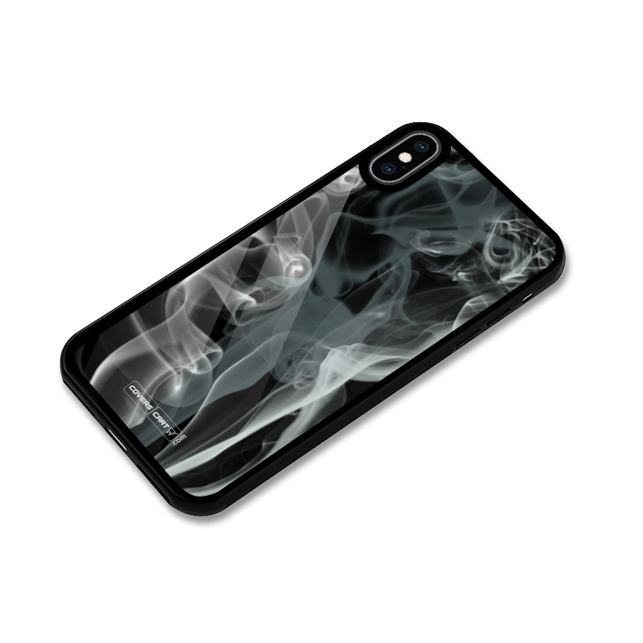 Dense Smoke Glass Back Case for iPhone XS Max