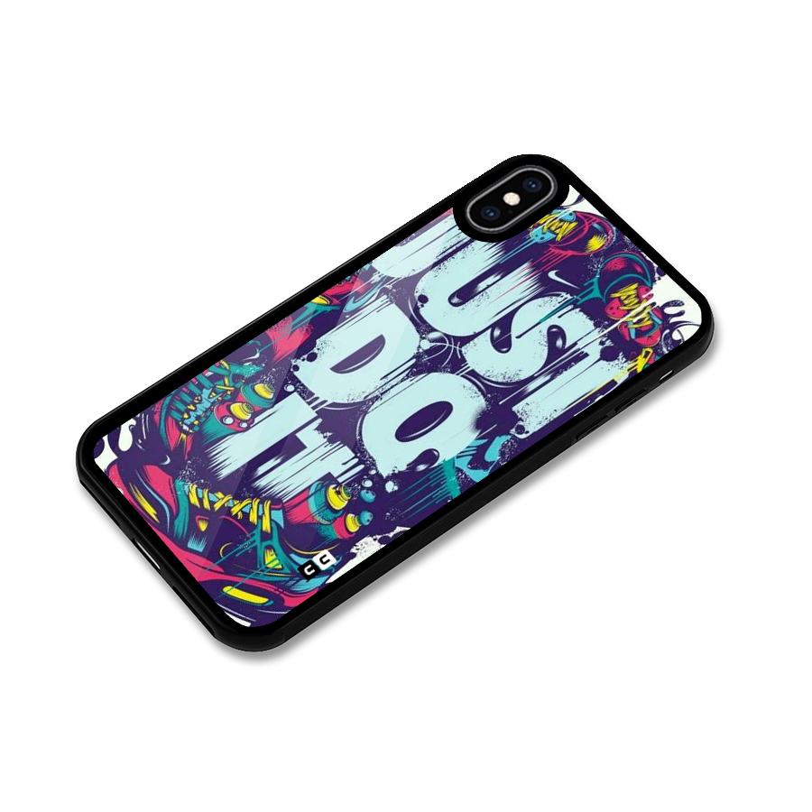 Do It Abstract Glass Back Case for iPhone XS Max