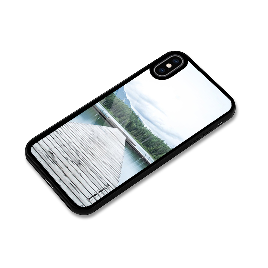 Dock River Glass Back Case for iPhone XS Max
