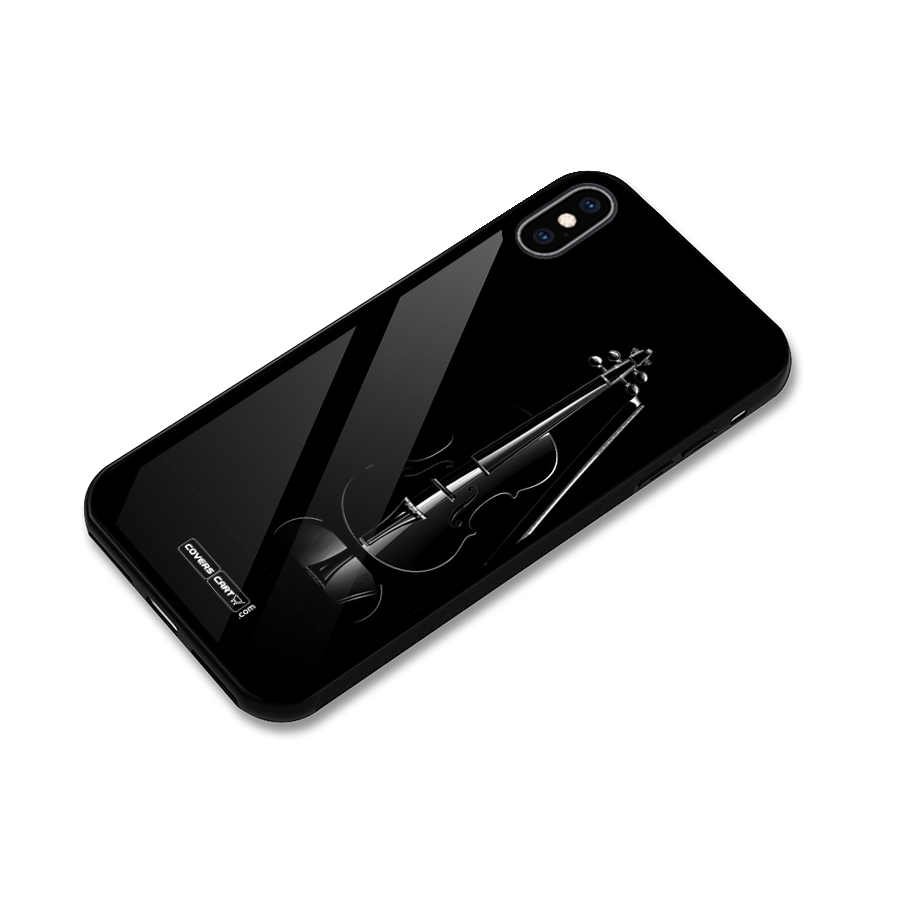 Elegant Violin Glass Back Case for iPhone XS Max