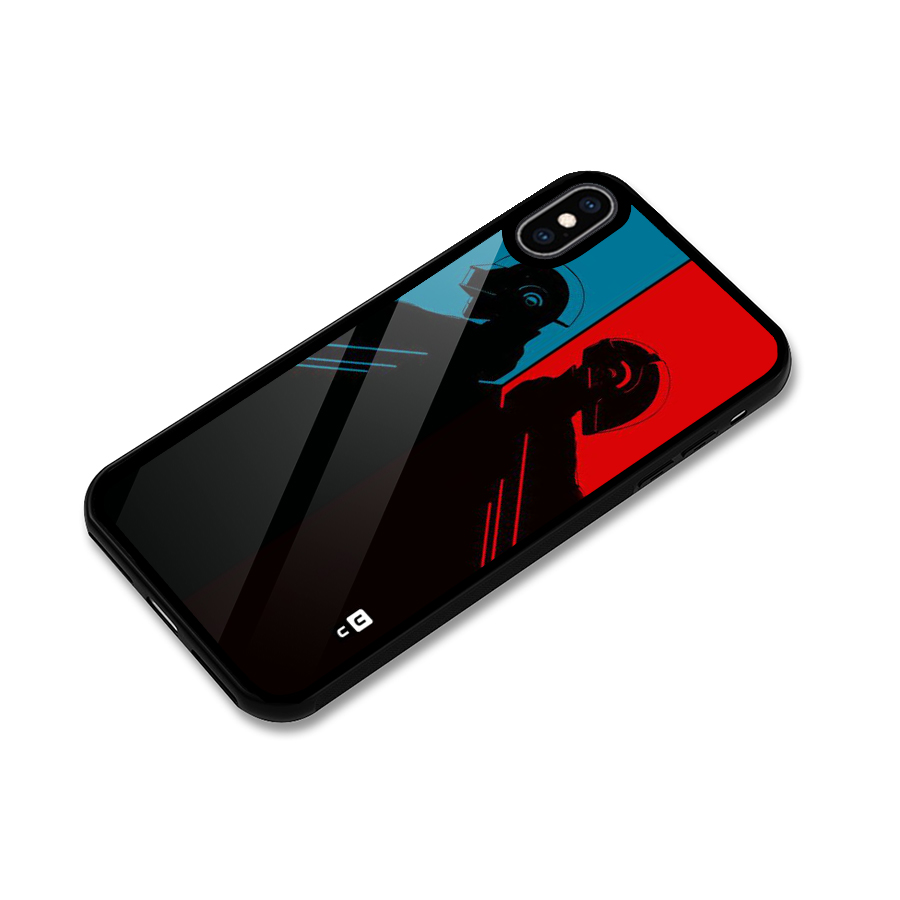 Fight Colours Glass Back Case for iPhone XS Max